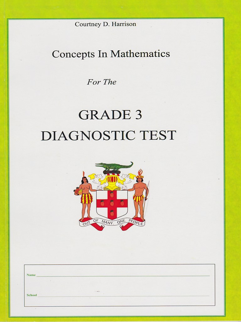 grade 3 math diagnostic test with answer key