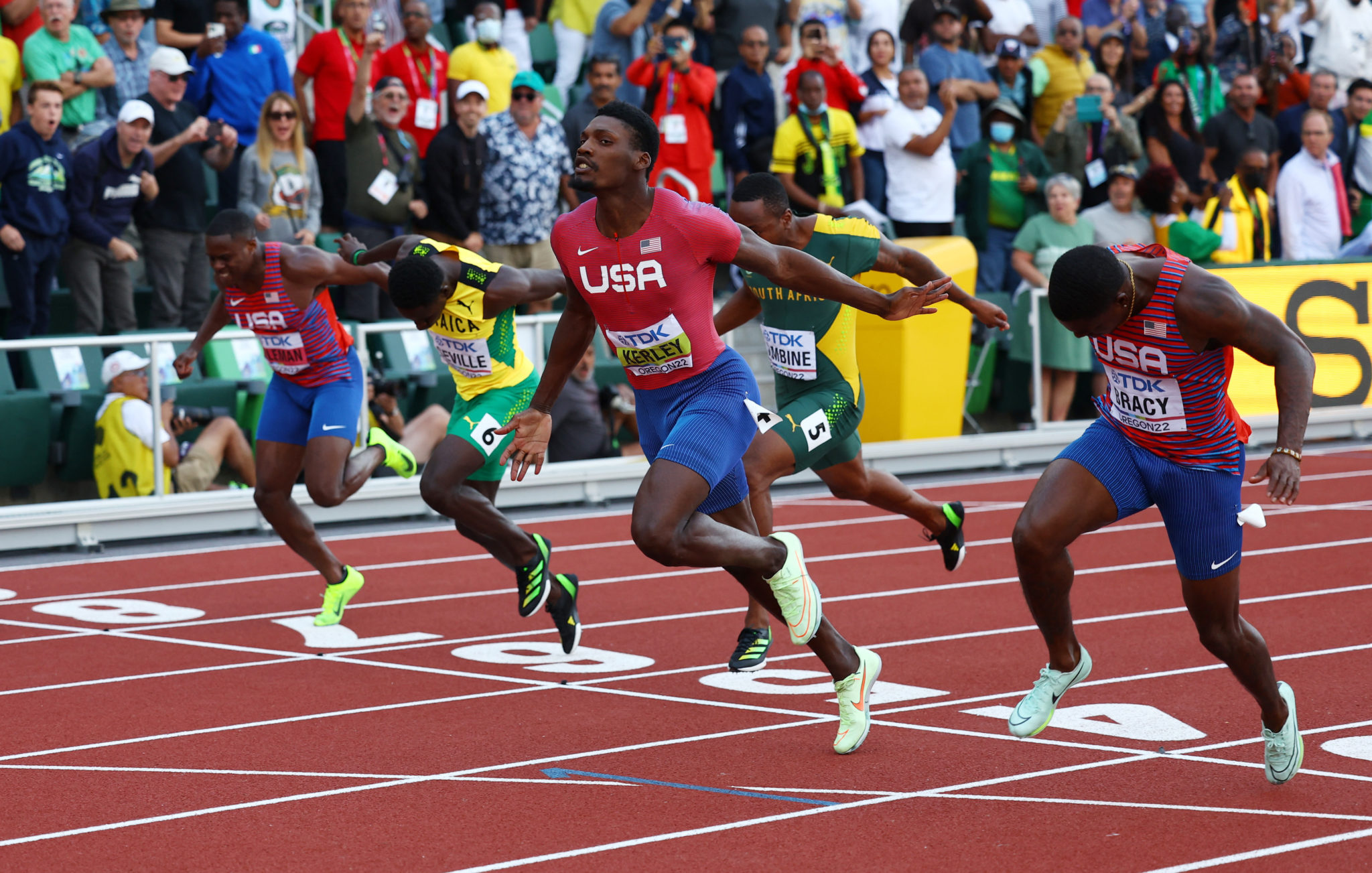 OT Eugene Fred Kerley leads American sweep of men’s 100m final Our Today
