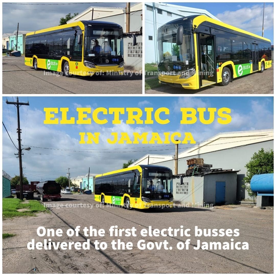 First electric bus has arrived in Jamaica Our Today
