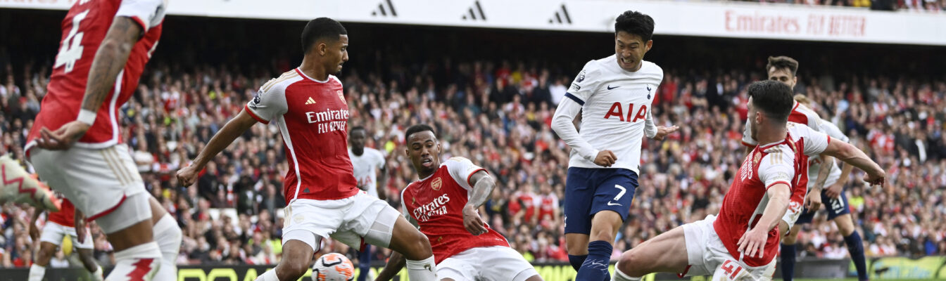 Son's double earns Tottenham 2-2 draw at Arsenal