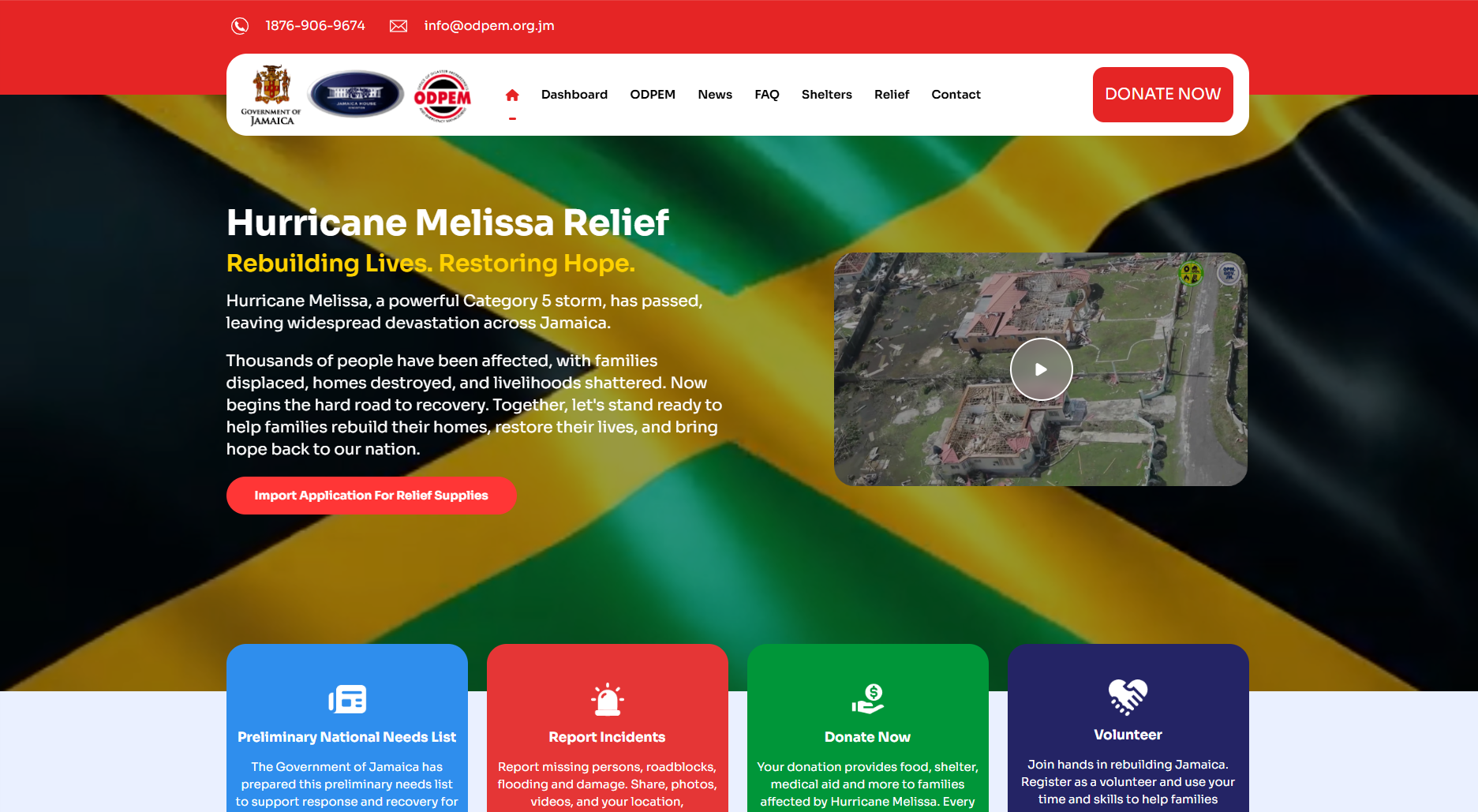 Audit finds systemic weaknesses in Hurricane Melissa Support Jamaica website 