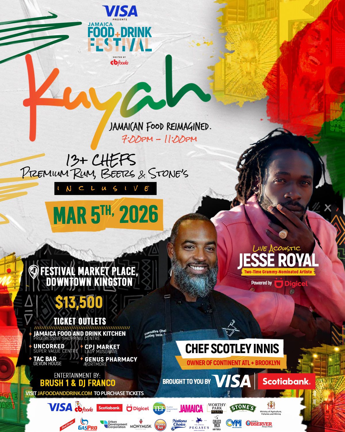 Award-winning Jamaica Food & Drink Festival returns March 5 to 8 in Kingston