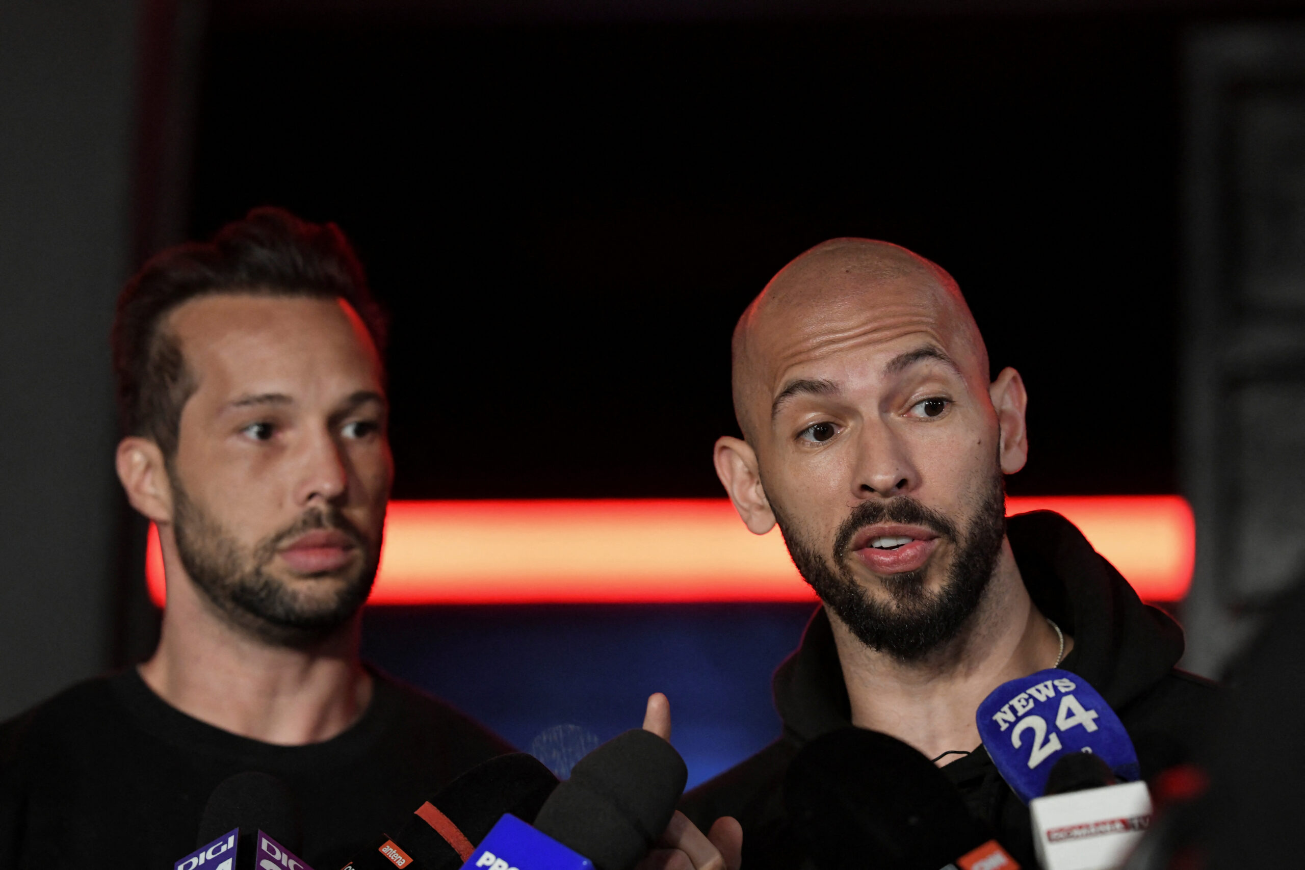 Tate brothers return to Romania