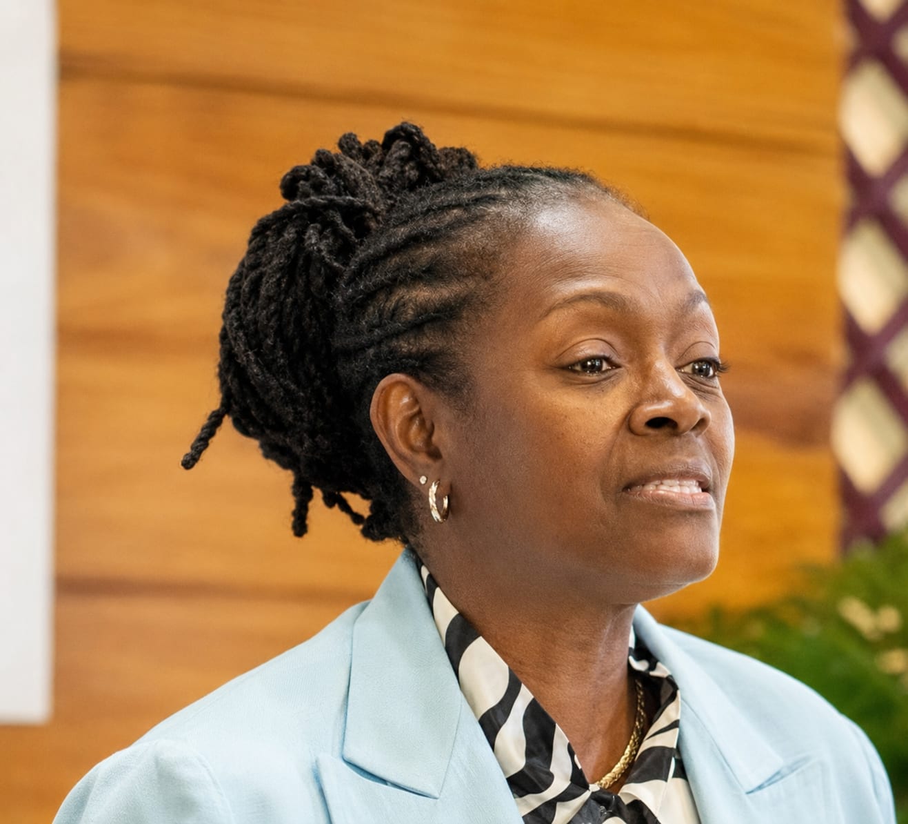 Chorvelle Johnson Cunningham, CEO of Sagicor Bank. 2