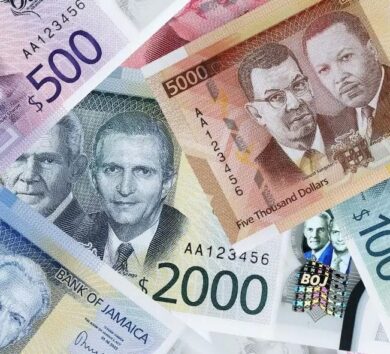 Jamaica currency bank notes